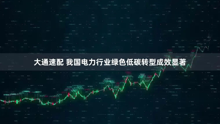 大通速配 我国电力行业绿色低碳转型成效显著